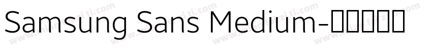 Samsung Sans Medium字体转换